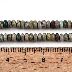 天然アクアテラジャスパービーズ連売り  印象ジャスパー  ロンデル  4~4.5x2~2.5mm  穴：0.7mm  約151~152個/連  15.16~15.35''（38.5~39センチメートル）&nbsp;G-T140-83