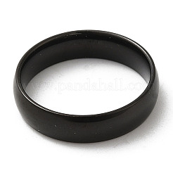 イオンプレーティング（IP）304ステンレススチールフラットプレーンバンドリング  ブラック  サイズ8  内径：18mm  5mm&nbsp;STAS-I160-B-18mm-B