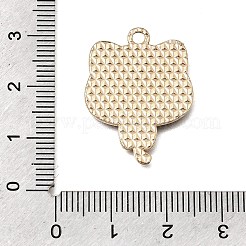 合金エナメルチャーム  猫の形のチャーム  ライトゴールド  ブラウン  26.5x20x1mm  穴：2mm&nbsp;FIND-E047-02KCG-07