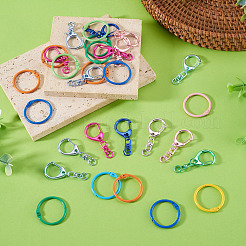 15Pcs Spray Painted Alloy Swivel Snap Hook Clasps&nbsp;FIND-TA0010-57
