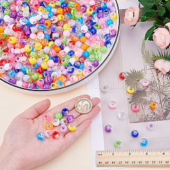 600Pcs 12 Colors Transparent Resin Beads&nbsp;RESI-GO0001-07