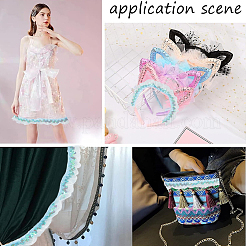 Chinlon Pleated Lace Trim&nbsp;OCOR-WH20012-21C