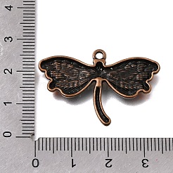 合金エナメルチャーム  赤銅鉱  トンボのチャーム  23x34.5x3.5mm  穴：1.8mm&nbsp;FIND-C097-01C-R