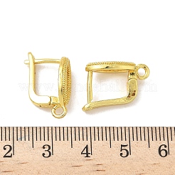Brass Hoop Earring Findings&nbsp;KK-G536-11G