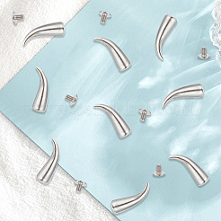 30Pcs Alloy Spikes Screwback Studs&nbsp;FIND-GF0009-56P