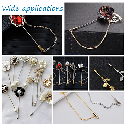 40Pcs 2 Color 202 Stainless Steel Stick Pin End Cap&nbsp;STAS-UN0049-48