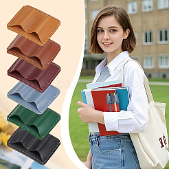 6Pcs 6 Colros PU Leather Pen Pencil Holder Clip&nbsp;AJEW-OC0016-55