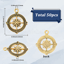 50Pcs Tibetan Style Alloy Pendants&nbsp;FIND-SC0020-97