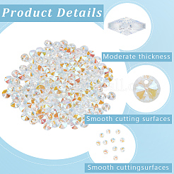 200Pcs Glass Charms&nbsp;RGLA-SP0001-03B