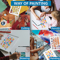 1Pc PET Hollow Out Drawing Painting Stencils&nbsp;DIY-MA0004-57