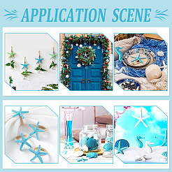 8Pcs 4 Styles Resin & Acrylic Artificial Starfish Ornaments&nbsp;OACR-WR0001-07