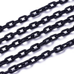 ABSプラスチックアズキチェーン  ミックスカラー  13.5~14x8x2mm  14.9インチ〜15.35インチ（38~39cm）/連&nbsp;X-KY-E007-02