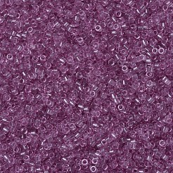 MIYUKIデリカビーズ  シリンダー  日本製シードビーズ  11/0  （db1413)透明ライトローズ  1.3x1.6mm  穴：0.8mm  約10000個/袋  50 G /袋&nbsp;SEED-X0054-DB1413