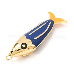 Brass with Enamel Big Pendants&nbsp;KK-CBA2F11-05G-01