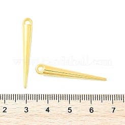 チベットスタイルアロイスパイクペンダント  カドミウムフリー＆ニッケルフリー＆鉛フリー  ゴールドカラー  34x4.5x4.5mm  穴：3mm&nbsp;X-TIBEP-A16461-G-NR