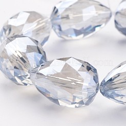 Electroplate Glass Bead Strands&nbsp;EGLA-J139-PL01-A