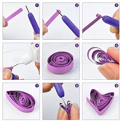 DIY Paper Quilling Strips Sets: Random Color Paper Quilling Strips&nbsp;DIY-S038-001