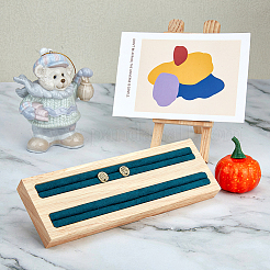 2-Slot Wood Ring Displays&nbsp;RDIS-WH0002-18B