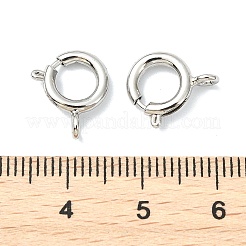 シェグレース真鍮製引き輪  カドミウムフリー＆ニッケルフリー＆鉛フリー  リング  プラチナメッキ  9x2mm  穴：1.6mm&nbsp;XGRPCN135-222P