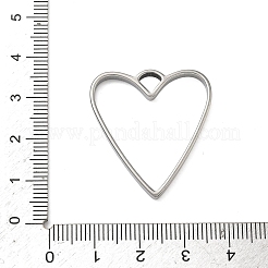 Heart 304 Stainless Steel Open Back Bezel Pendants&nbsp;STAS-K279-04A-P