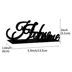鉄ナプキンホルダー  長方形  言葉  141x135mm&nbsp;DJEW-WH0020-015