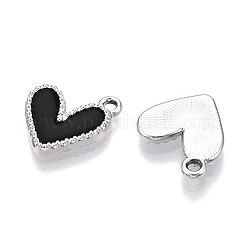 Rack Plating Alloy Enamel Charms&nbsp;ENAM-N056-343P