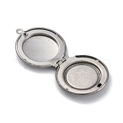 304 Stainless Steel Locket Pendants&nbsp;STAS-S171-11P
