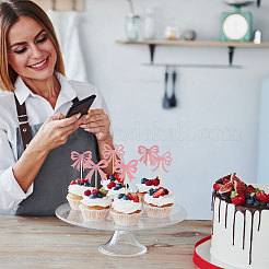 60Pcs Paper Bowknot Cake Toppers Decorations&nbsp;DIY-CA0007-75