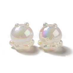 蓄光アクリルビーズ  ABカラーメッキ  きらめき  タコ  ミックスカラー  17.3x16.1mm  穴：3.5mm&nbsp;X1-OACR-E016-04