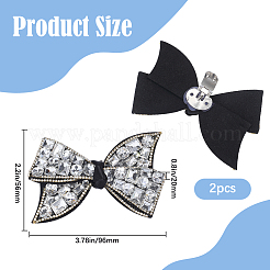 Bowknot Non-woven Fabrics Shoe Decoration&nbsp;FIND-WH0139-290B