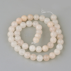 Natural Pink Aventurine Gemstone Round Bead Strands&nbsp;X-G-R288-8mm