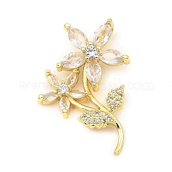 Rack Plating Real 18K Gold Plated Brass Pendants&nbsp;KK-B077-19G