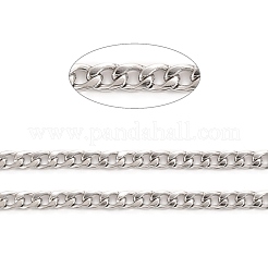 Tarnish Resistant 304 Stainless Steel Cuban Link Chains&nbsp;CHS-K016-02B-P