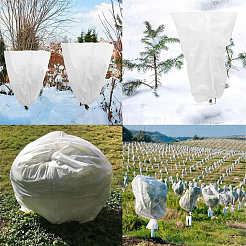 Non-Woven Fabric Thickened Winter Plant Covers with Zipper Drawstring&nbsp;DIY-WH20816-001A