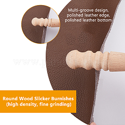 4Pcs 4 Styles Wood Leather Edge Burnisher Handworking&nbsp;AJEW-FH0005-30