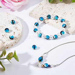 20Pcs Luminous Crackle Glass Beads&nbsp;GLAA-FH0001-89C