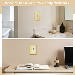 ABS Plastic Receptacle Outlet Wall Plate&nbsp;AJEW-WH0410-464A-01