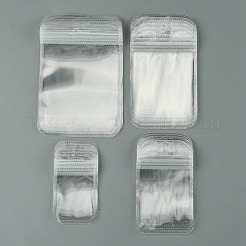 透明なプラスチック製再封可能な包装袋 30個  長方形  透明  11x7x0.02cm  片側の厚さ：2.3ミル（0.06mm）&nbsp;OPP-FS0001-06B