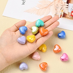 32Pcs 8 Colors Opaque Acrylic European Beads&nbsp;MACR-YW0001-42