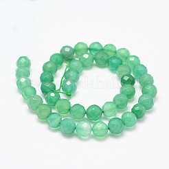 Natural Green Onyx Agate Beads Strands&nbsp;X-G-K115-23F-8mm