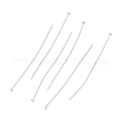 シェグレース真鍮製平頭ピン  カドミウムフリー＆ニッケルフリー＆鉛フリー  プラチナ  51x1mm  ヘッド：2mm  18ゲージ  約100個/袋&nbsp;XGRQ1A471-330P