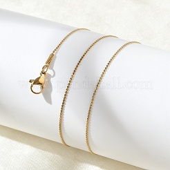 Ion Plating(IP) 304 Stainless Steel Serpentine Chain Necklace for Men Women&nbsp;NJEW-G076-01A-G