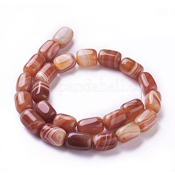 天然染め瑪瑙ビーズ連売り  直方体の  ダークチソウ  14~18x10~11x10~11mm  穴：1.5mm  約25個/連  15.1インチ（38.5cm）&nbsp;G-G775-B-13
