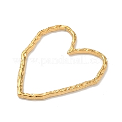 304 Stainless Steel Textured Heart Linking Rings&nbsp;STAS-G373-02G-03