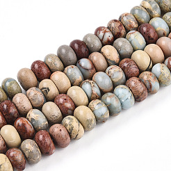 Natural Aqua Terra Jasper Beads Strands&nbsp;G-T140-71A