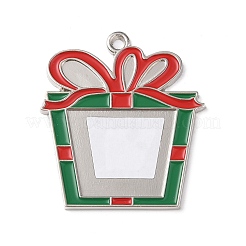 Christmas Themed Sublimation Blank Alloy Pendant Decorations&nbsp;DIY-L070-01D