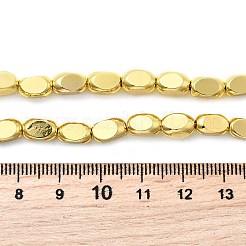 電気メッキガラスビーズセット  ナゲット  黄金メッキ  8x5x5mm  穴：1mm  約49個/連  16.14''（41センチメートル）&nbsp;EGLA-F166-02A-G