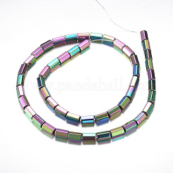 Electroplate Magnetic Synthetic Hematite Bead Strands&nbsp;G-A164-04-01