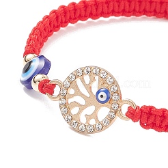 6Pcs 6 Style Resin Evil Eye Braided Bead Bracelets Set&nbsp;BJEW-JB08808