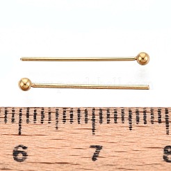 304 Stainless Steel Head Pins&nbsp;STAS-T065-18mm-20G